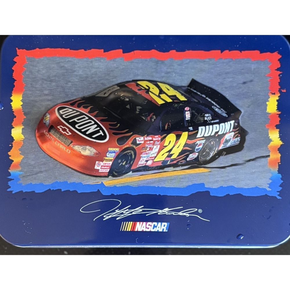 Jeff Gordon #24 NASCAR Two Decks of Playing Cards in‎ a Collector Tin NIB